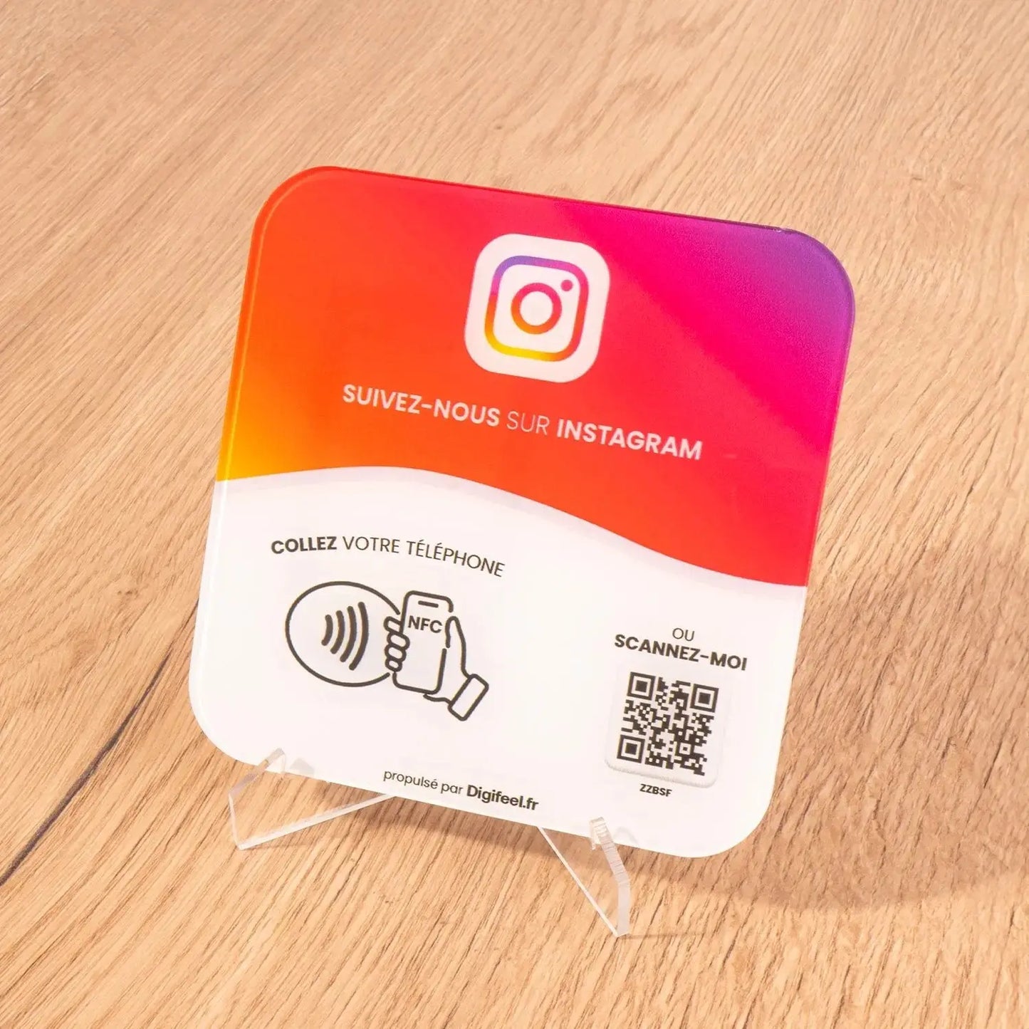 plaque nfc instagram sans contact