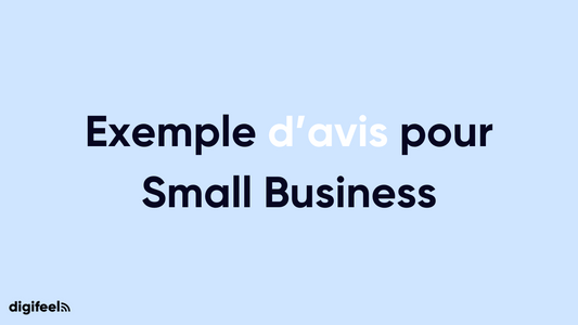 Exemple d’avis pour Small Business