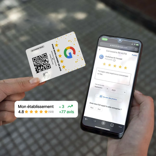 les avantages d'une carte avis Google NFC
