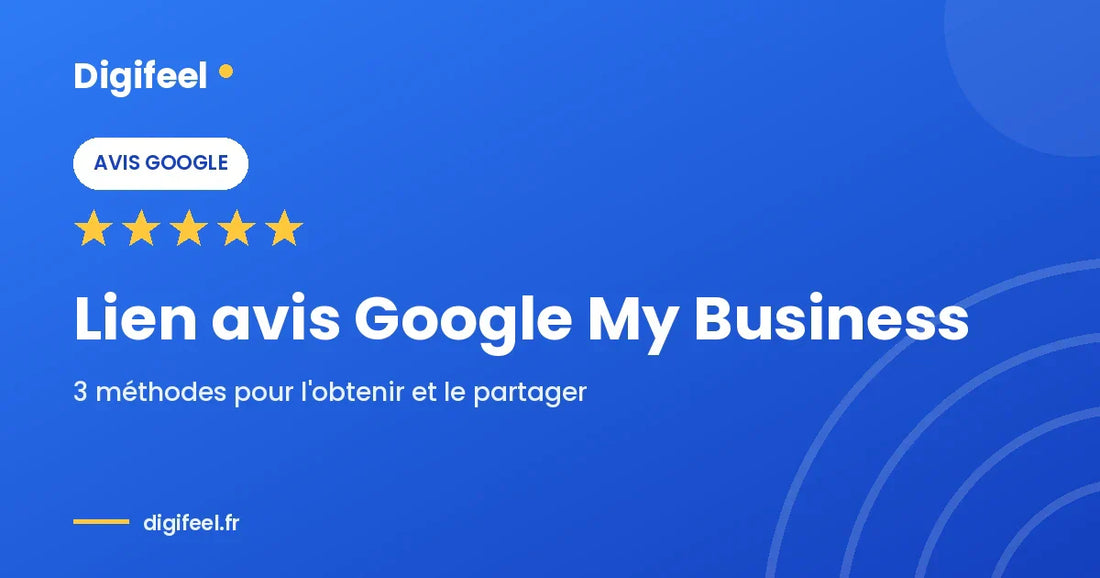 Carte NFC Digifeel pour obtenir et partager son lien d'avis Google My Business
