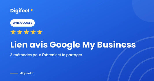 Carte NFC Digifeel pour obtenir et partager son lien d'avis Google My Business