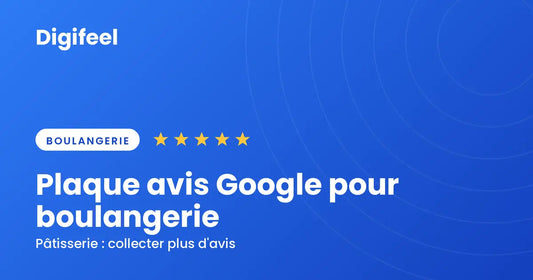 Plaque avis Google pour boulangerie