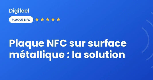 Plaque NFC sur surface métallique : la solution, visuel Digifeel