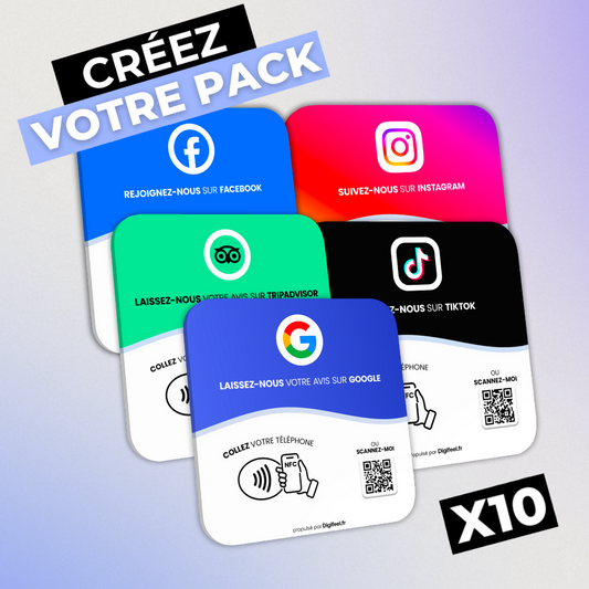 Pack de 10 Plaques