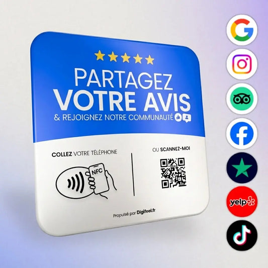 Plaque Multi-Liens Bleue