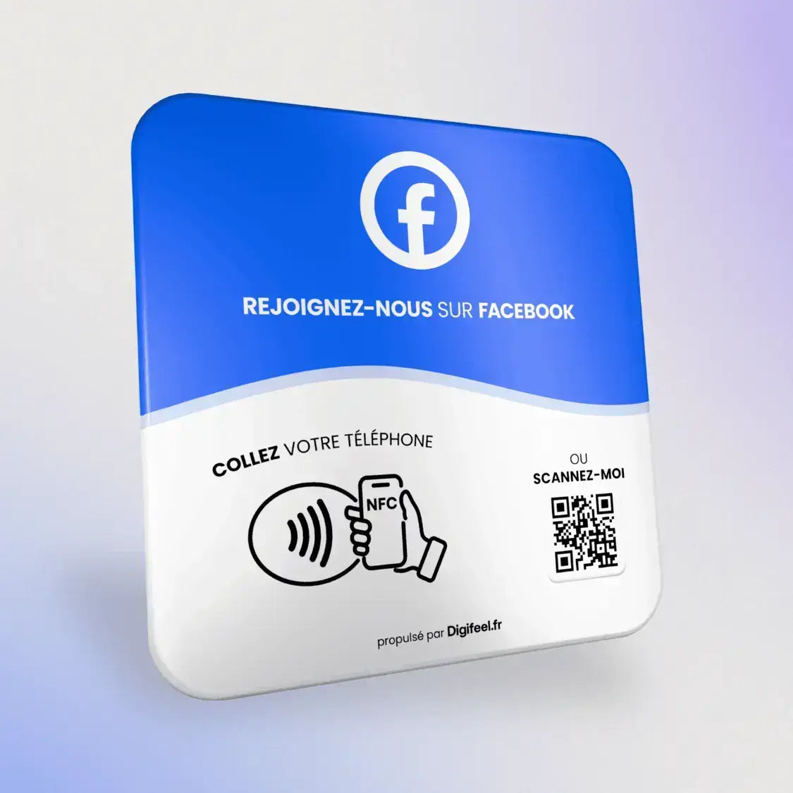 Plaque NFC Facebook