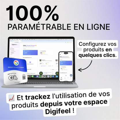 Plaque pour les avis Google